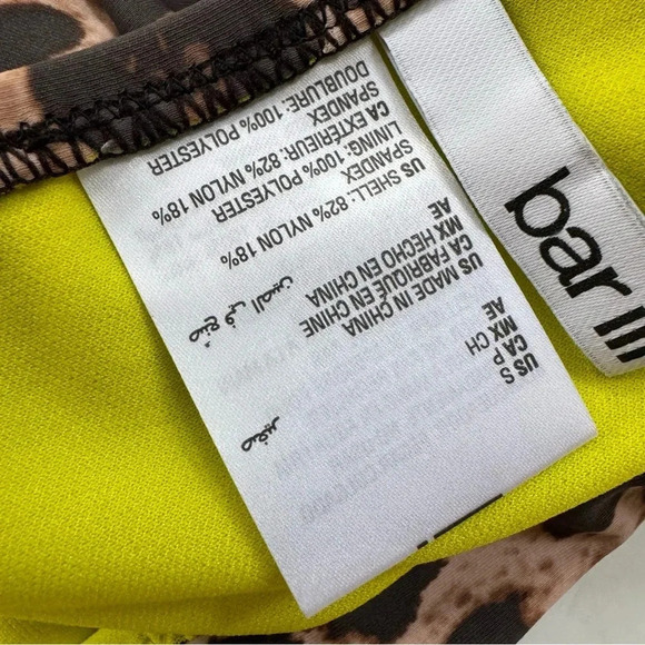 Bar III Women's Beach Cheetah Printed High Rise Bikini Bottoms Size S NWT - Picture 6 of 9